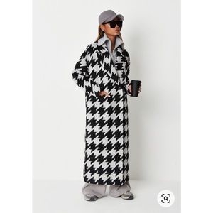 Missguided Houndstooth Coat